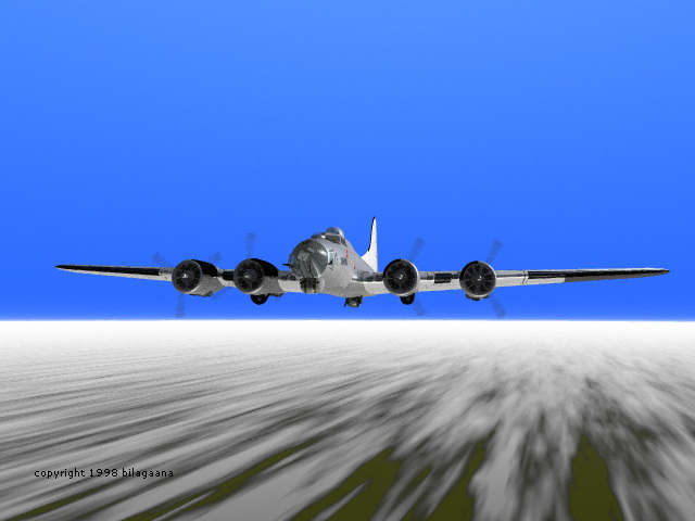 B17G MinusFour Play - flight scene